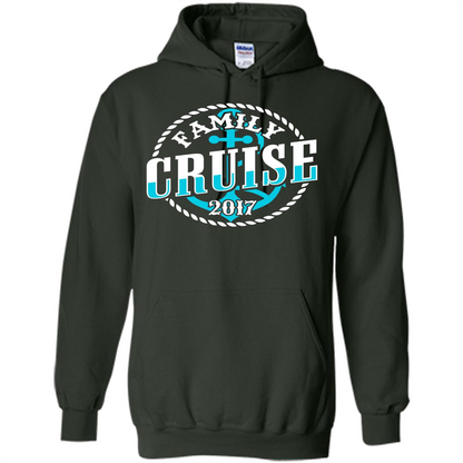 Family Cruise 2017 T-shirt Summer Vacation T-shirt Forest Green