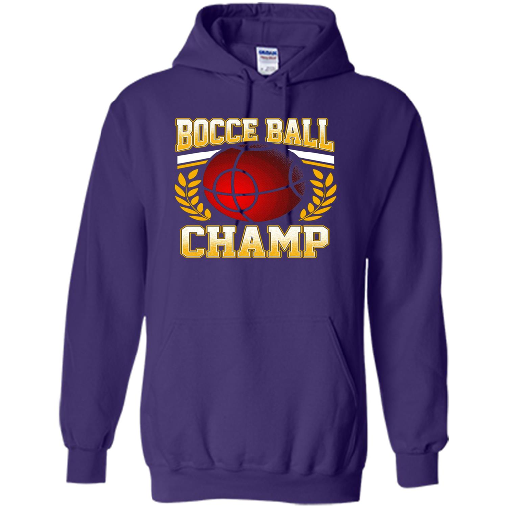 Bocce Ball Champ T-Shirt Bocce Ball Player Purple