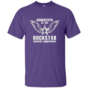 The Official Bookkeeper By Day T-Shirt Rockstar By Night T-Shirt