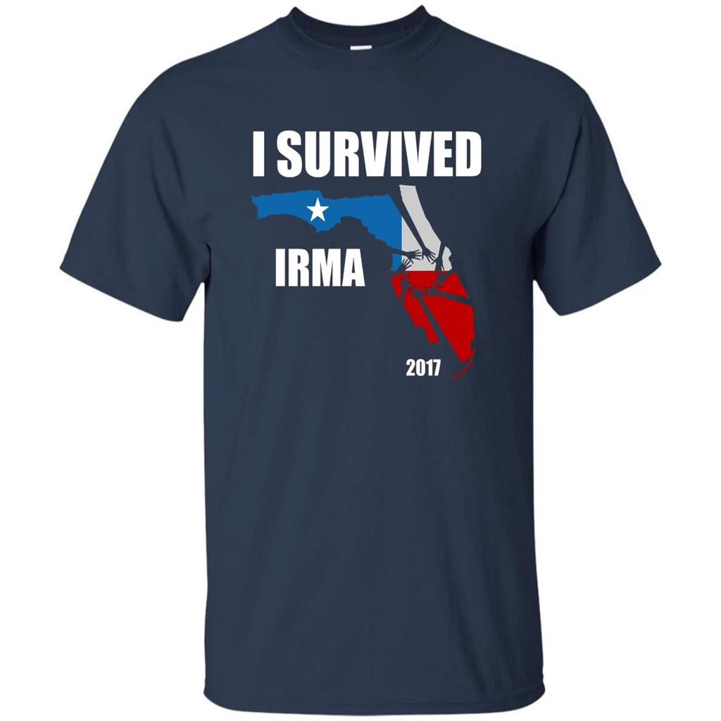 I Survived Hurricane Irma 2017 T-shirt Navy