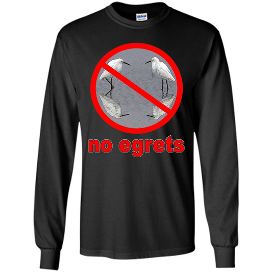 No Egrets T-shirt Black