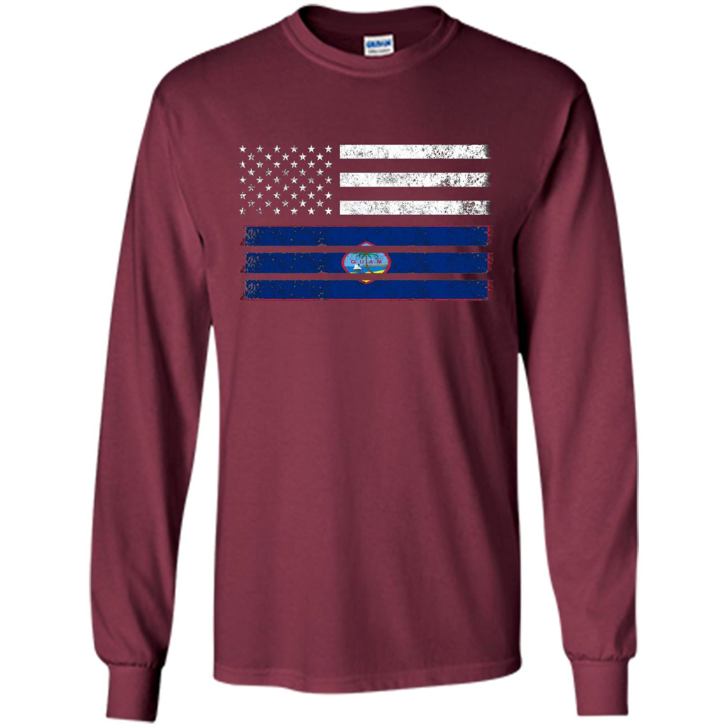 Guamanian American Flag - USA Guam T-shirt