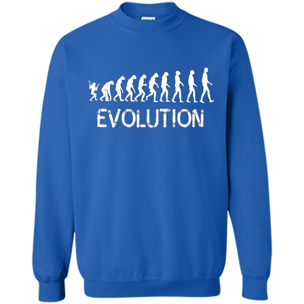 Evolution Biology Monkey To Human T-Shirt Royal