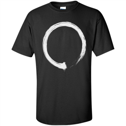 Zen Enso White T-shirt Black