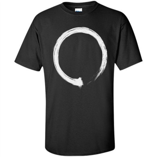 Zen Enso White T-shirt Black