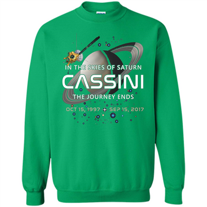 Cassini Spacecraft End Of Mission At Saturn T-Shirt Irish Green