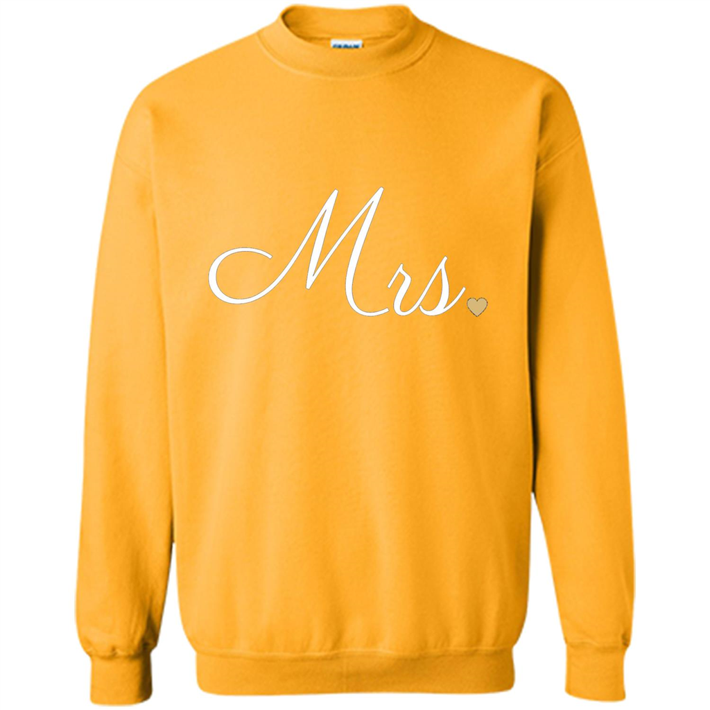 Mrs. Wedding T-shirt Gold