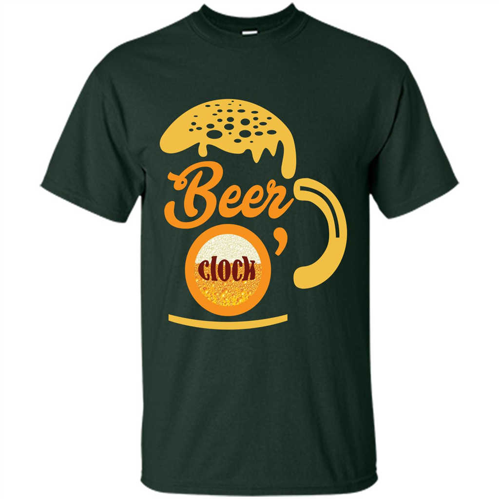 Beer T-shirt Beer O’clock Forest Green