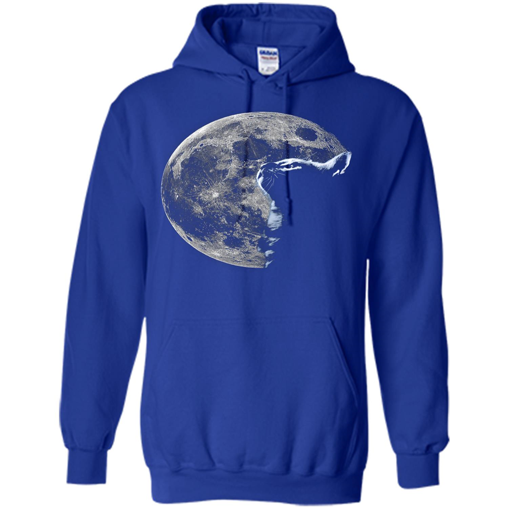 Cat Lover T-shirt Cat And Moon Royal