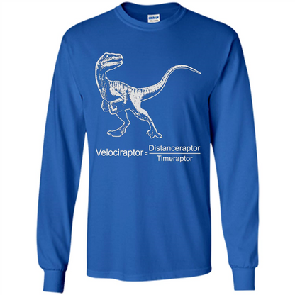 Velociraptor Distanceraptor Timeraptor T-shirt Royal