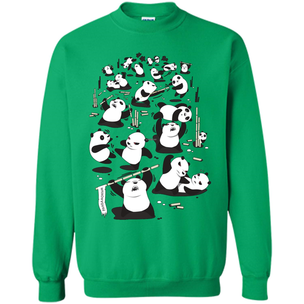 Cute Panda T-shirt Irish Green
