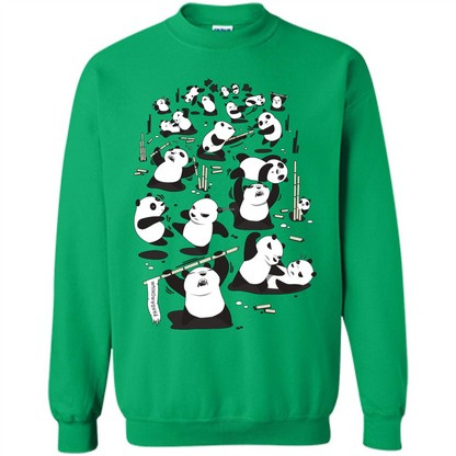Cute Panda T-shirt Irish Green