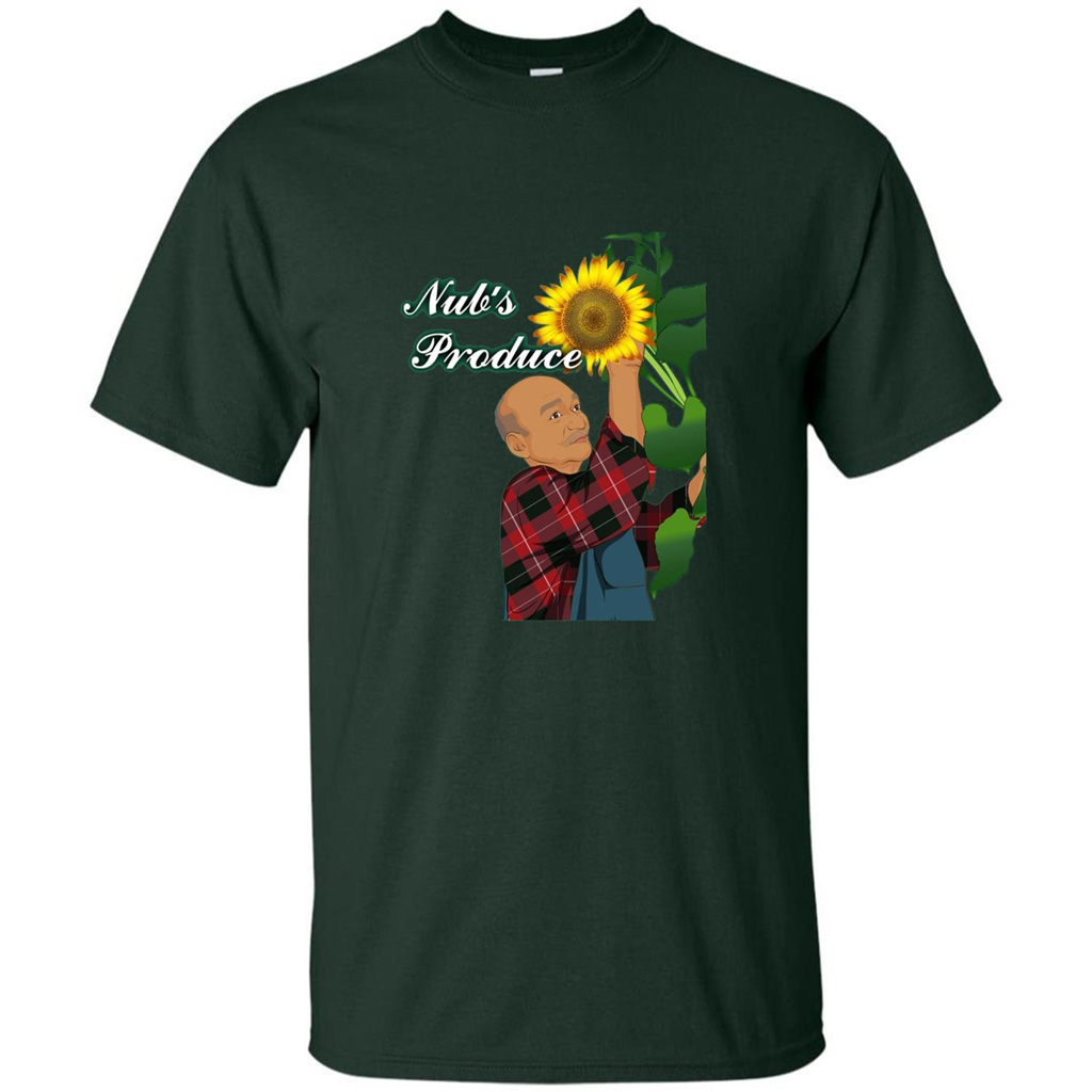 Nub's Produce Durham Sunflower T-shirt Forest Green