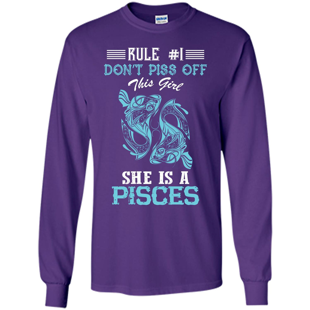 Pisces T-shirt Rule Dont Piss Off This Girl T-shirt