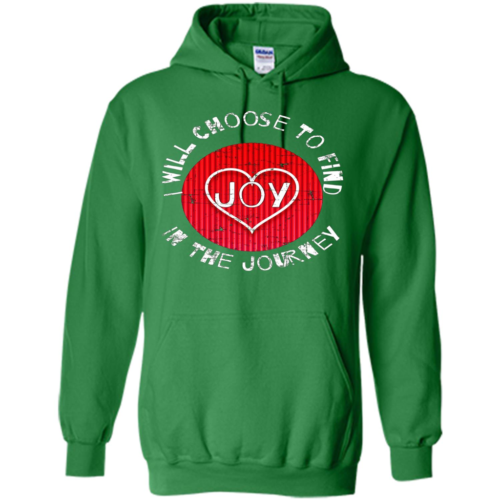 Christian T-shirt I Choose To Find Joy In My Journey Irish Green