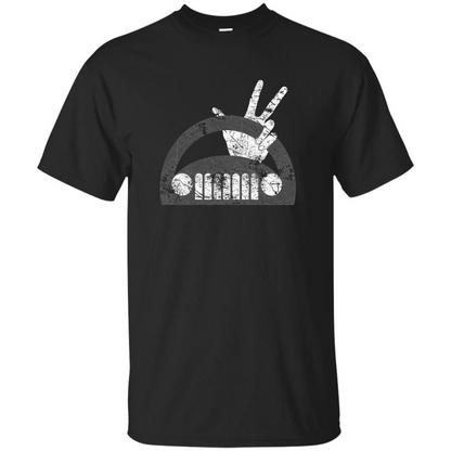 The Jeep Wave You Get It or You Don't Distressed T-Shirt Black