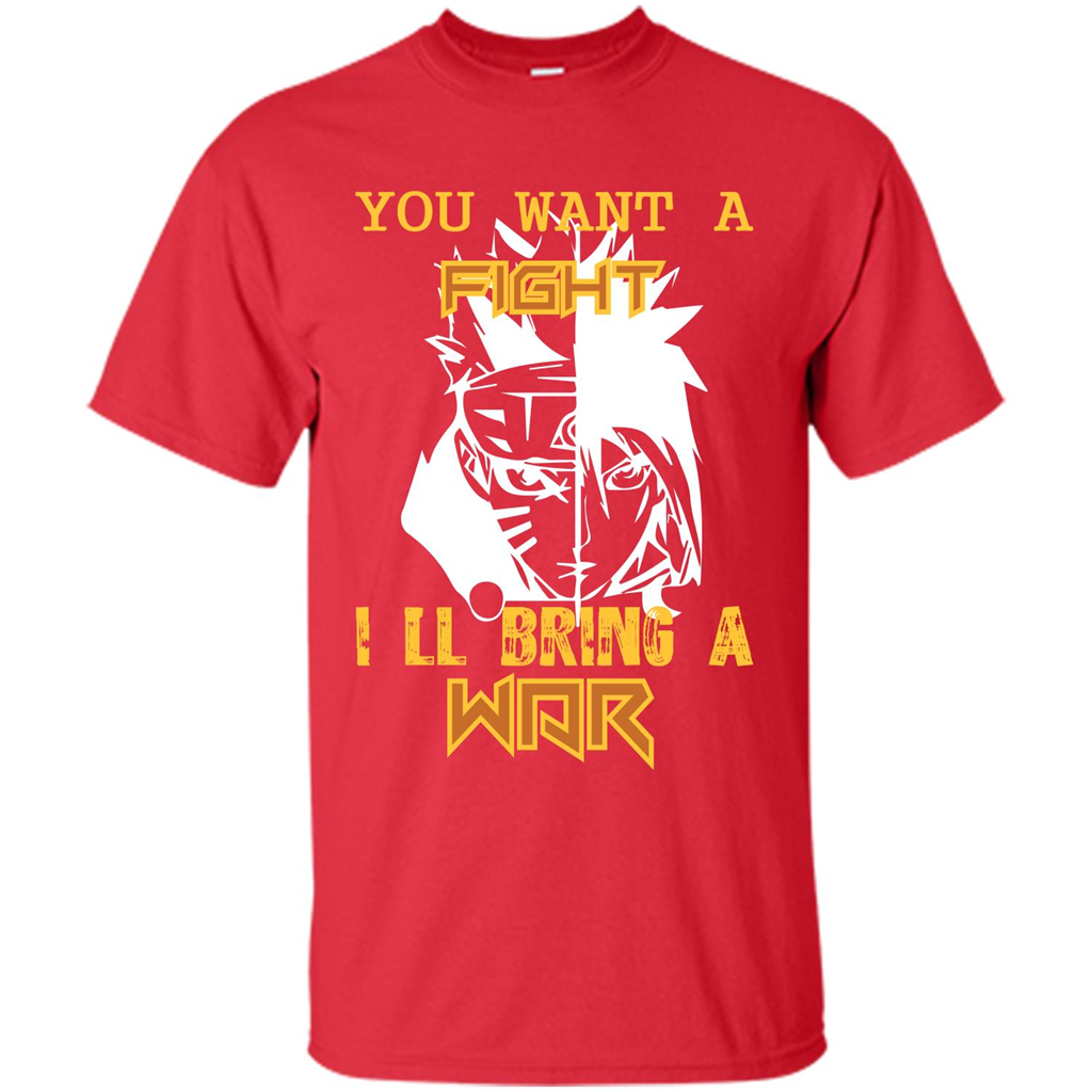 Movie T-shirt You Want A Fight I_Ñéll Bring A War Red