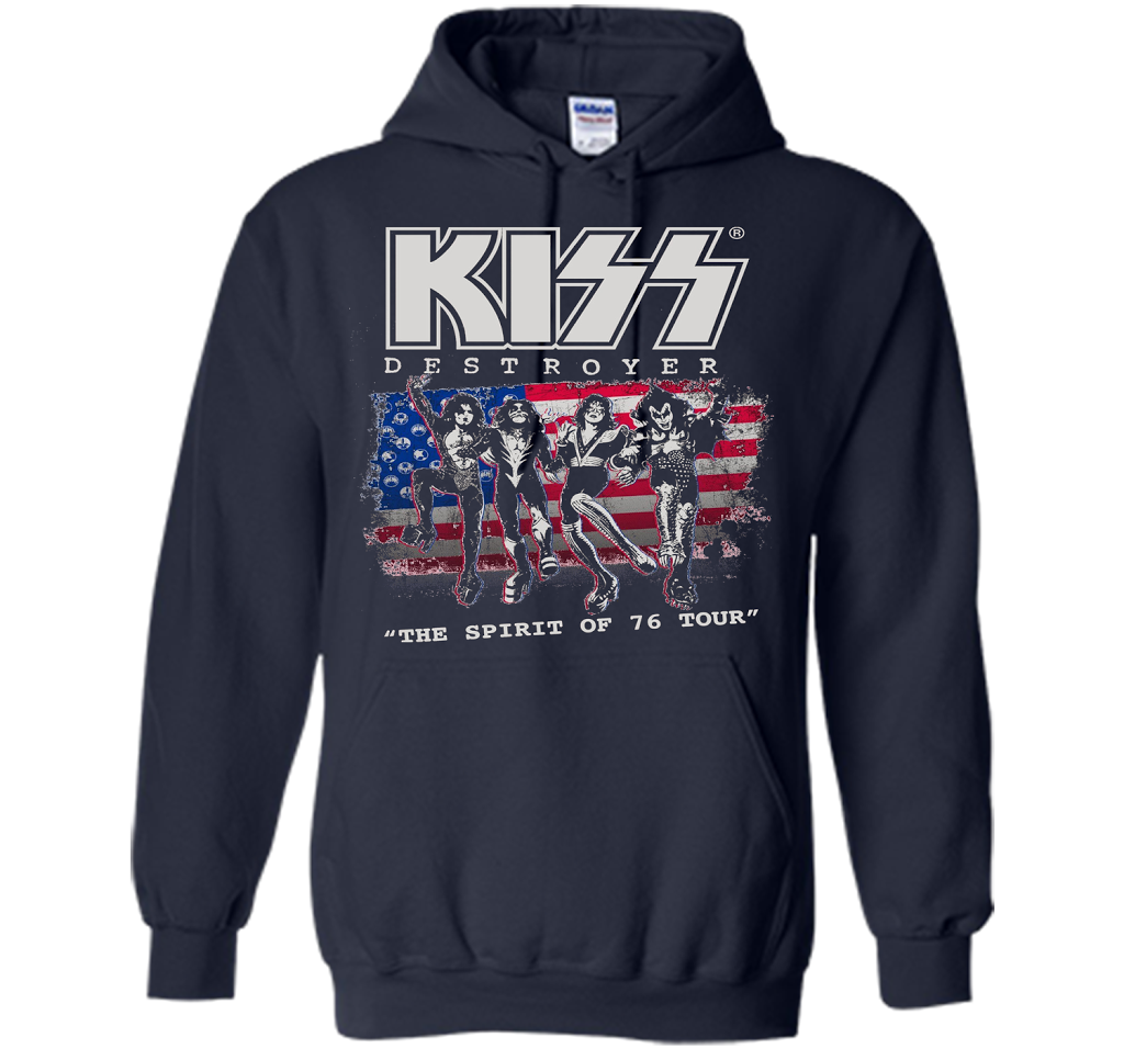 Kiss Destroyer The Spirit Of 76 T-shirt Navy