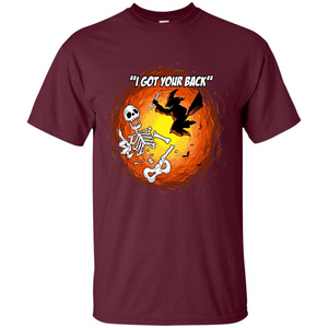 Funny Witch Skeleton Halloween 2017 I Got Your Back T-shirt