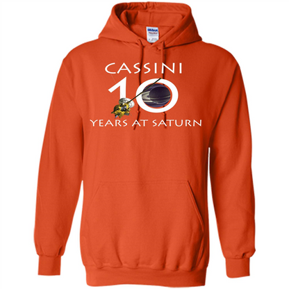 Cassini Grand Finale T-shirt Cassini 10 Years At Saturn T-shirt Orange