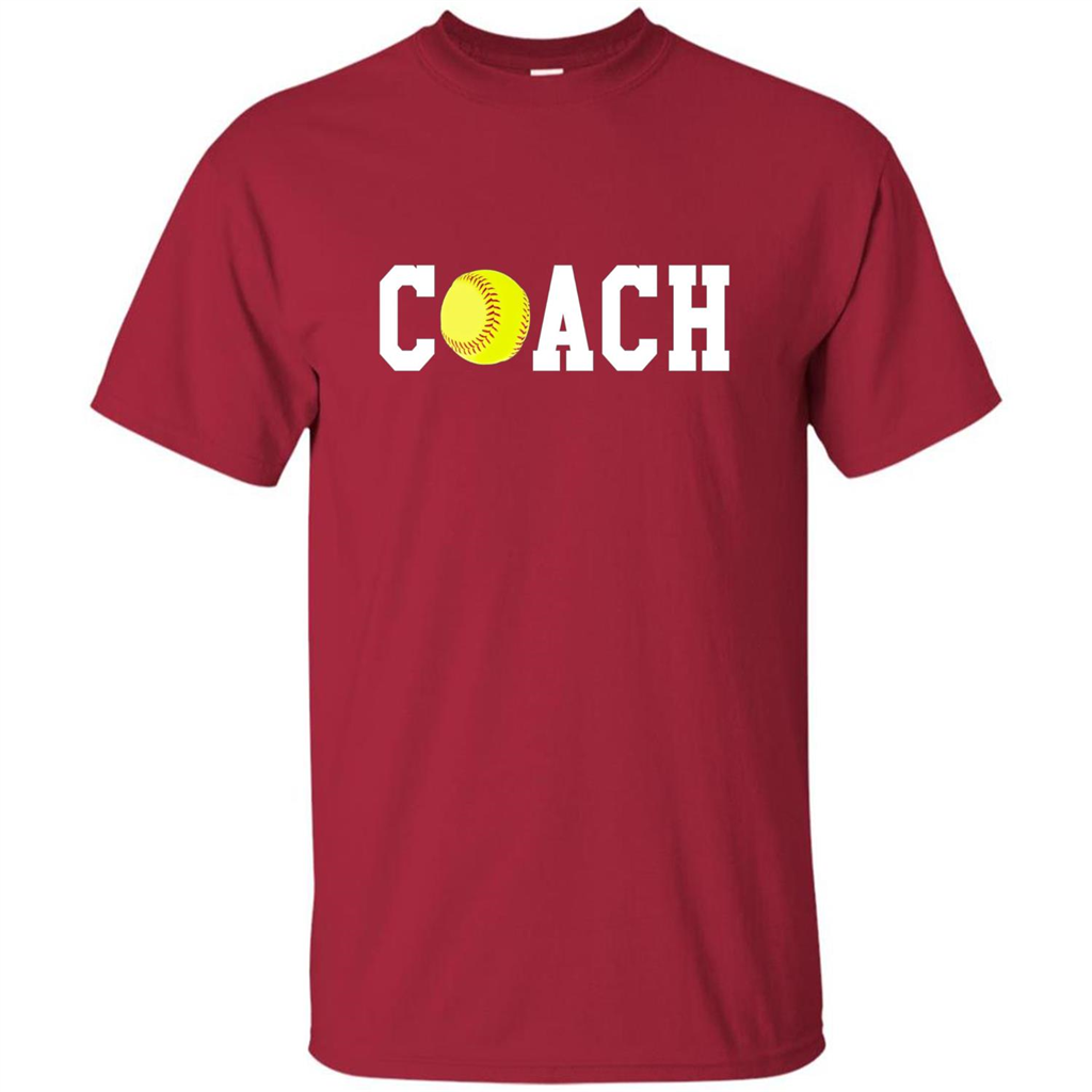 Softball Coach Gift T-shirt Cardinal