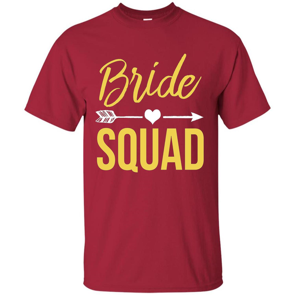 Bachelorette Party T-Shirts Bridesmaids Bride Squad T-Shirt Cardinal