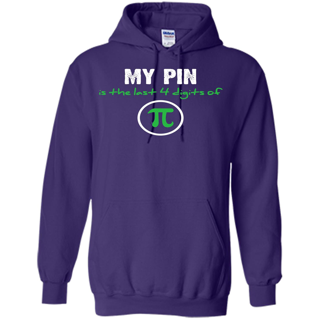 Funny Math T-shirt My Pin Is The Last 4 Digits Of Pi Purple