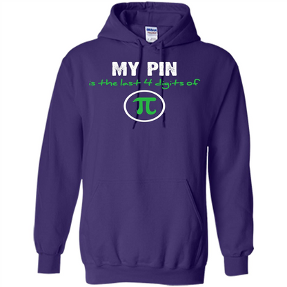 Funny Math T-shirt My Pin Is The Last 4 Digits Of Pi Purple