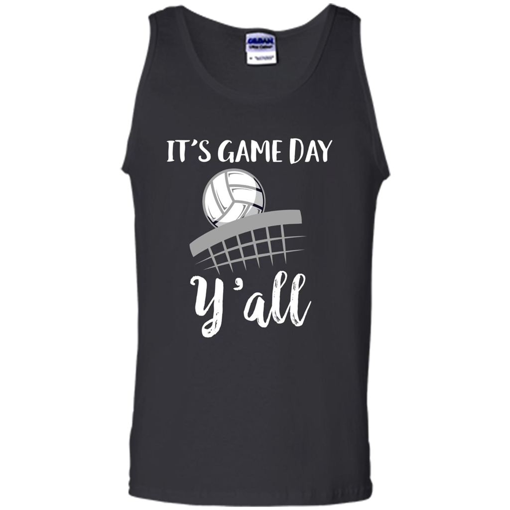 Volleyball Lovers T-shirt It's Game Day Y'all Tshirt Black