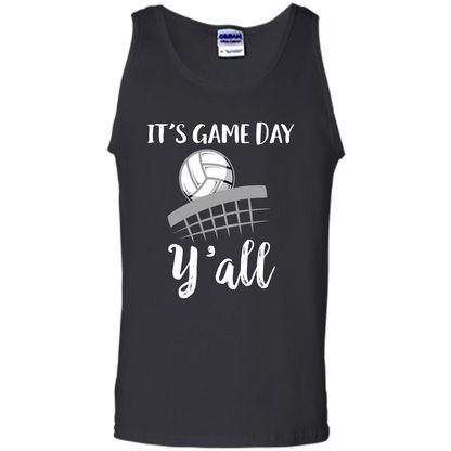 Volleyball Lovers T-shirt It's Game Day Y'all Tshirt Black