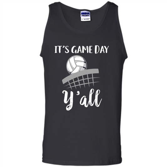 Volleyball Lovers T-shirt It's Game Day Y'all Tshirt Black