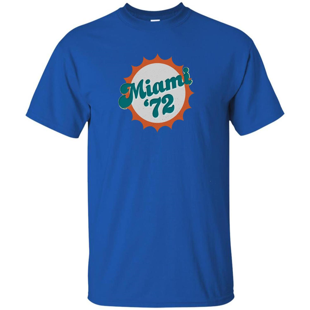 Miami 1972 Shirt Undefeated Sports Vintage T-shirt Royal