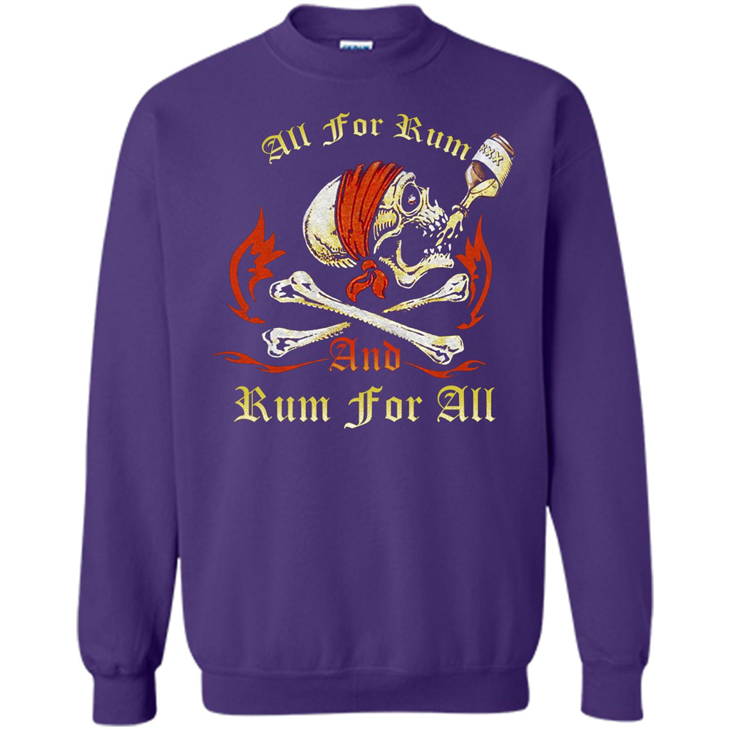 Rum T-shirt All for Rum And Rum For All T-shirt Purple