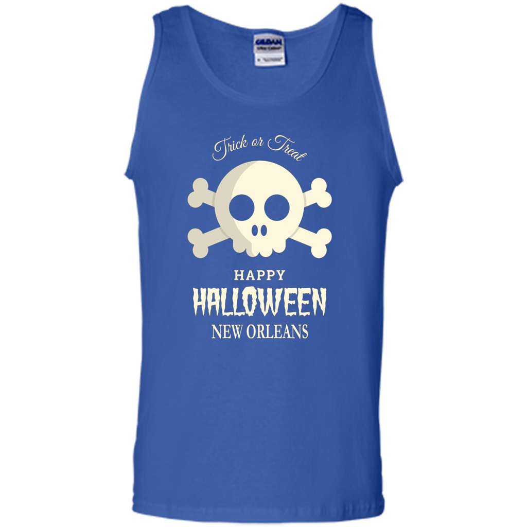 Halloween Trick or Treat Happy Halloween New Orleans T-shirt Royal