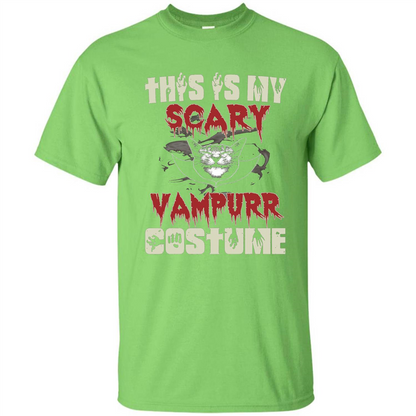 Halloween T-shirt This Is My Vampurr Costume T-Shirt