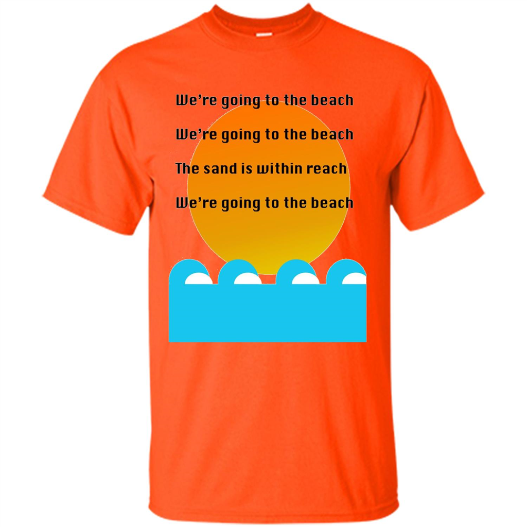 Summer T-shirt We're Going To The Beach T-shirt Orange