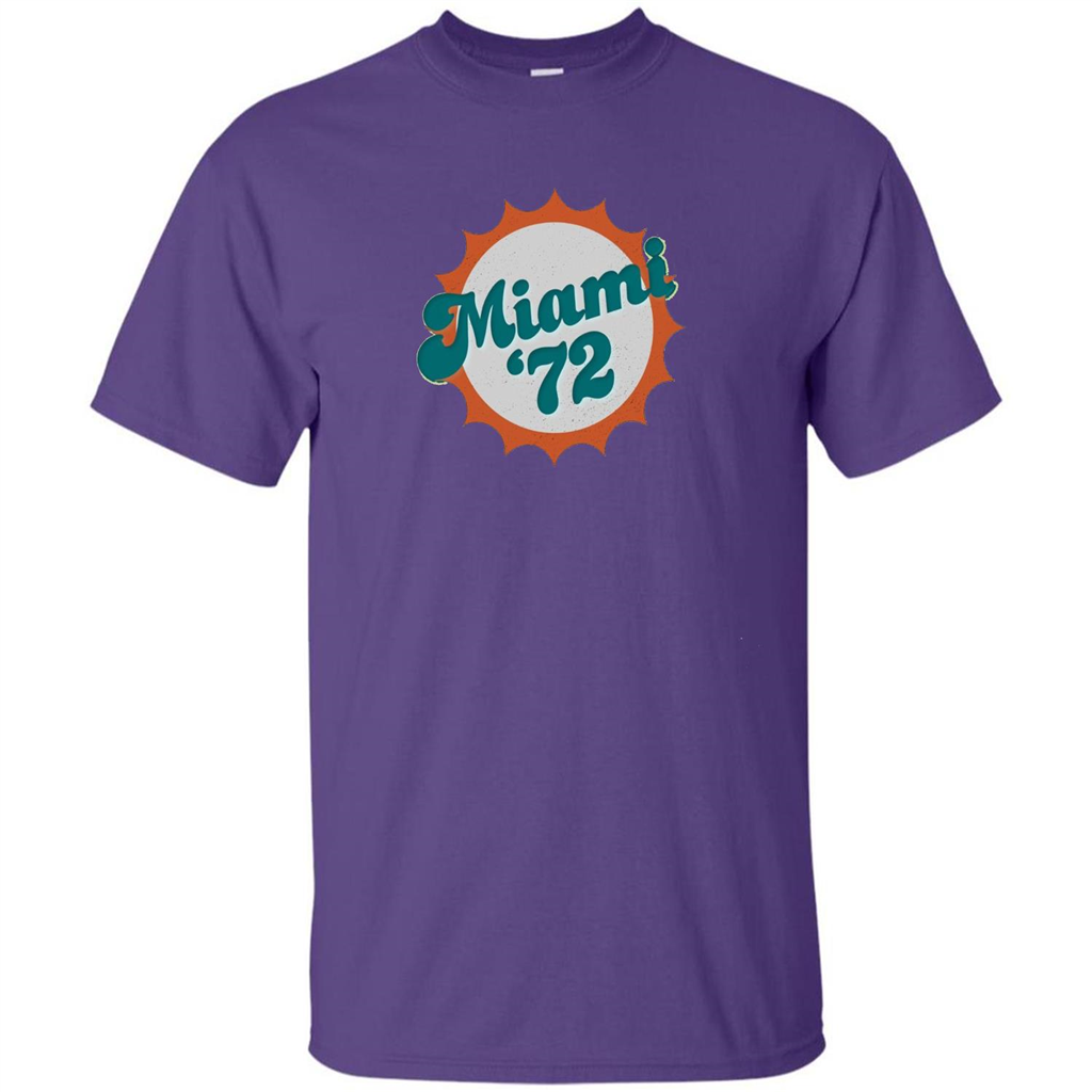 Miami 1972 Shirt Undefeated Sports Vintage T-shirt Purple