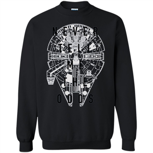 Movie T-shirt Never Tell Me The Odds T-shirt Black