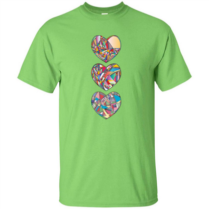 Hearts T-shirt Lime