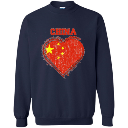 Chinese T-shirt Chinese Flag Shirt Navy