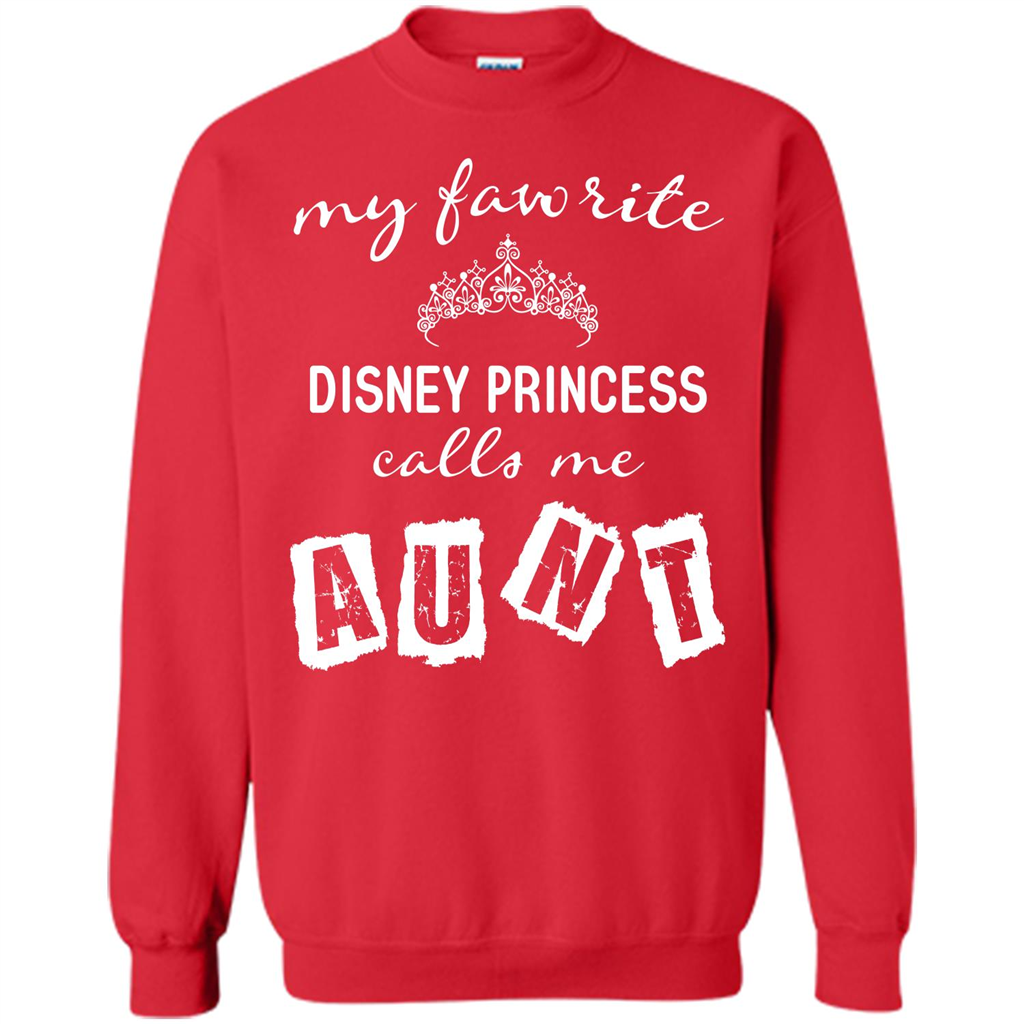 Disney Aunt T-shirt My Favorite Disney Princess Calls Me Aunt Red