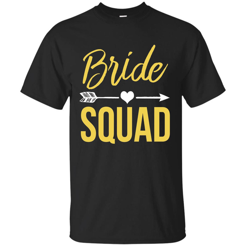 Bachelorette Party T-Shirts Bridesmaids Bride Squad T-Shirt Black