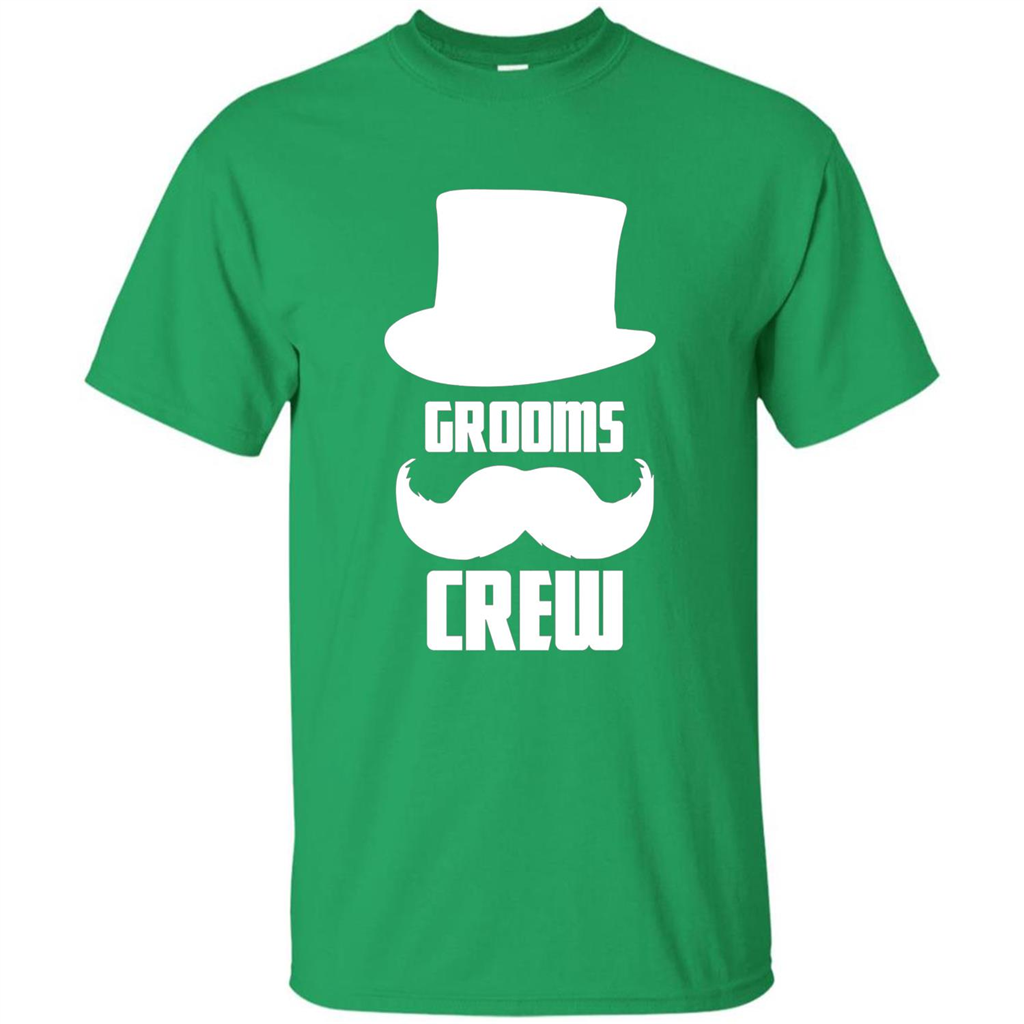 Grooms Crew T-shirt Funny Bachelor and Groom Party T-Shirt Irish Green