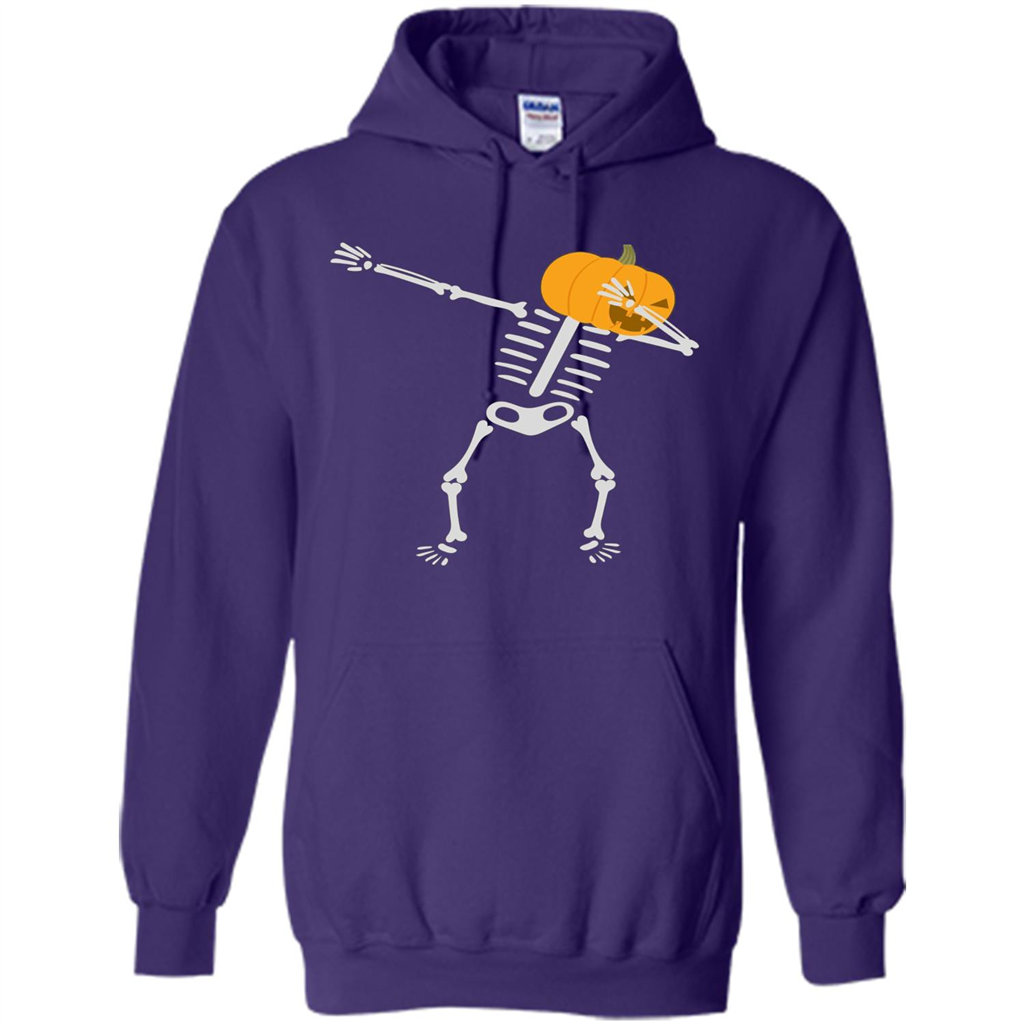 Dabbing Skeleton T-shirt Pumpkin Heat Dabbing Skeleton Purple