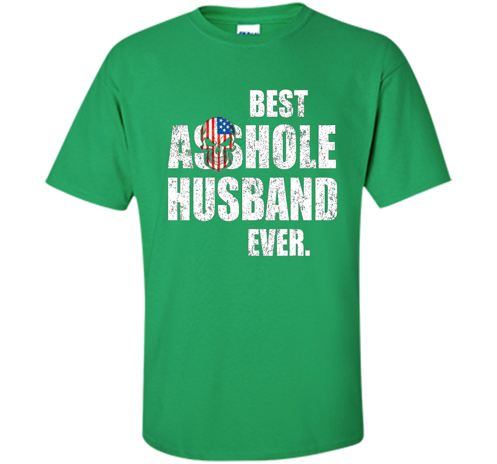 Mens Best Asshole Husband Ever T-shirt Funny Husband Irish Green