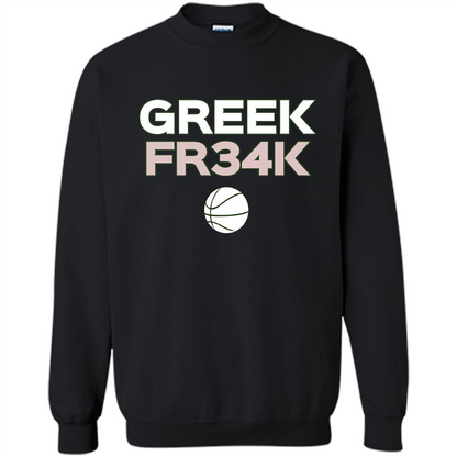 Greek Fr34K Basketball T-shirt Black