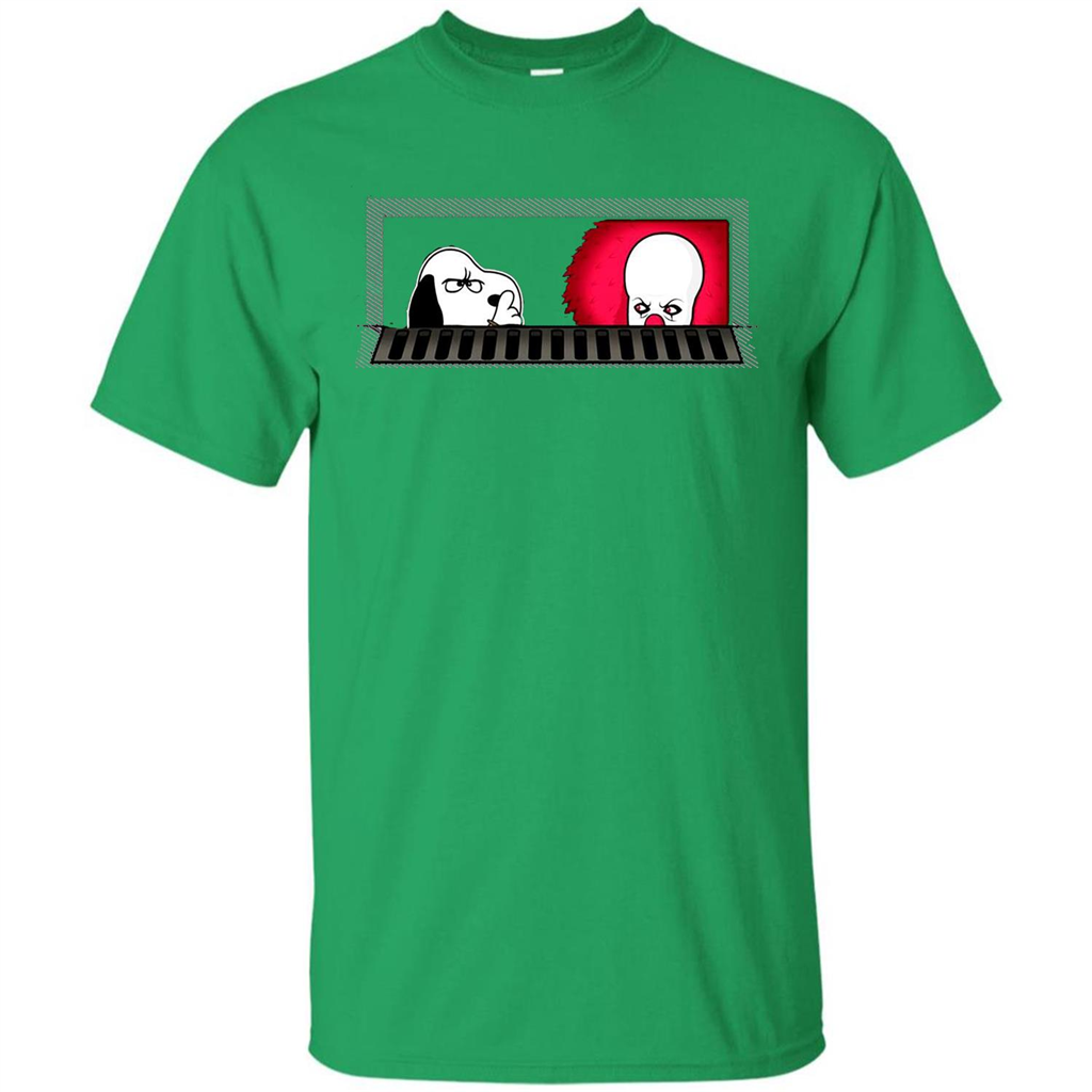 Movie T-shirt Snoopy Vs It T-shirt Irish Green