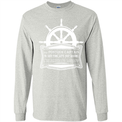 I'm A Pontoon Captain T-shirt Ash