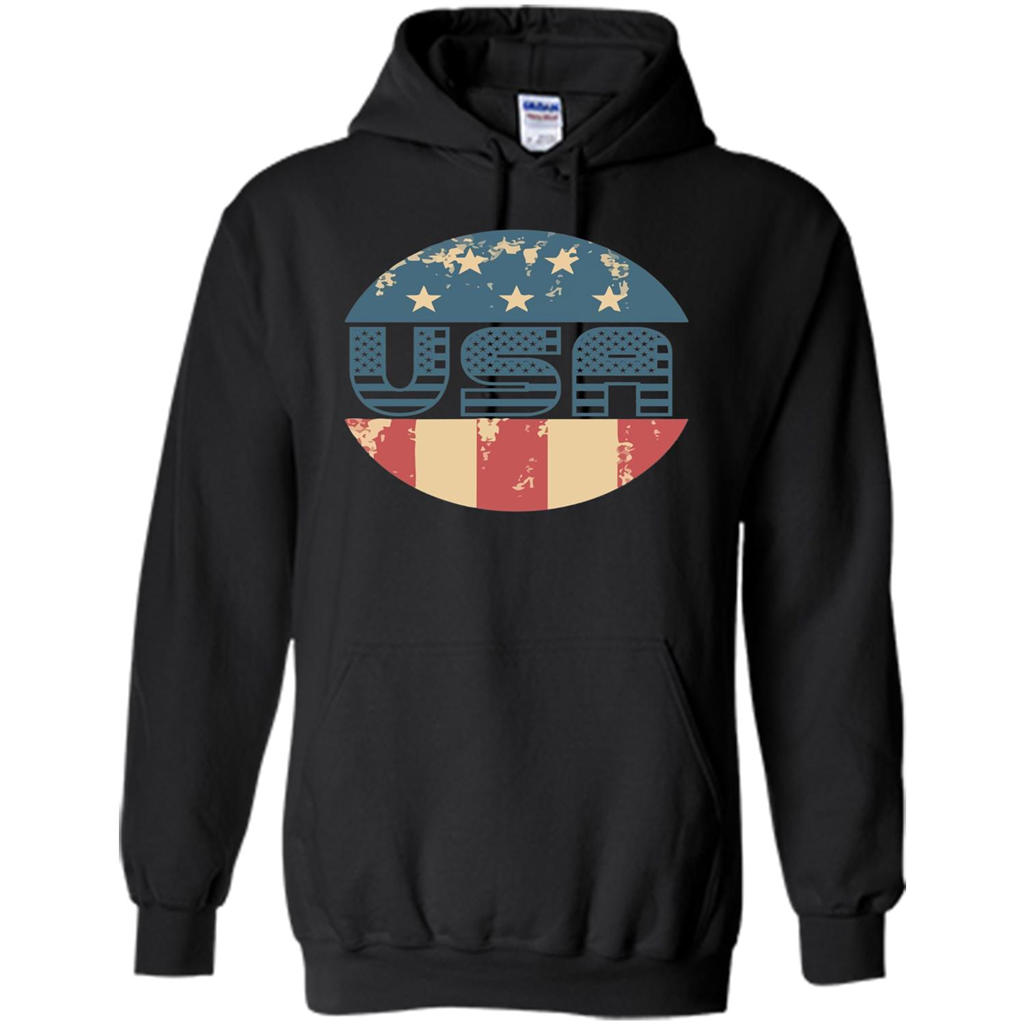 Independence Day T-shirt USA 4th Of July Flag Black