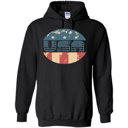 Independence Day T-shirt USA 4th Of July Flag Black